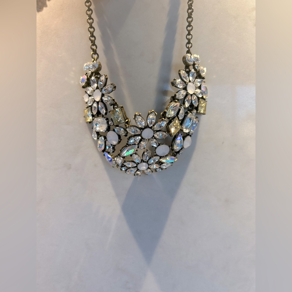 Cluster Rhinestone Necklace - Picture 2 of 4